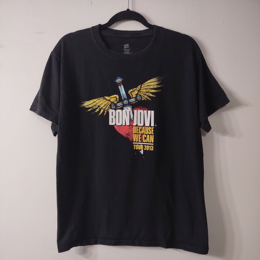 Vintage Bon Jovi Because We Can Tour 2013 Tee, Size Medium